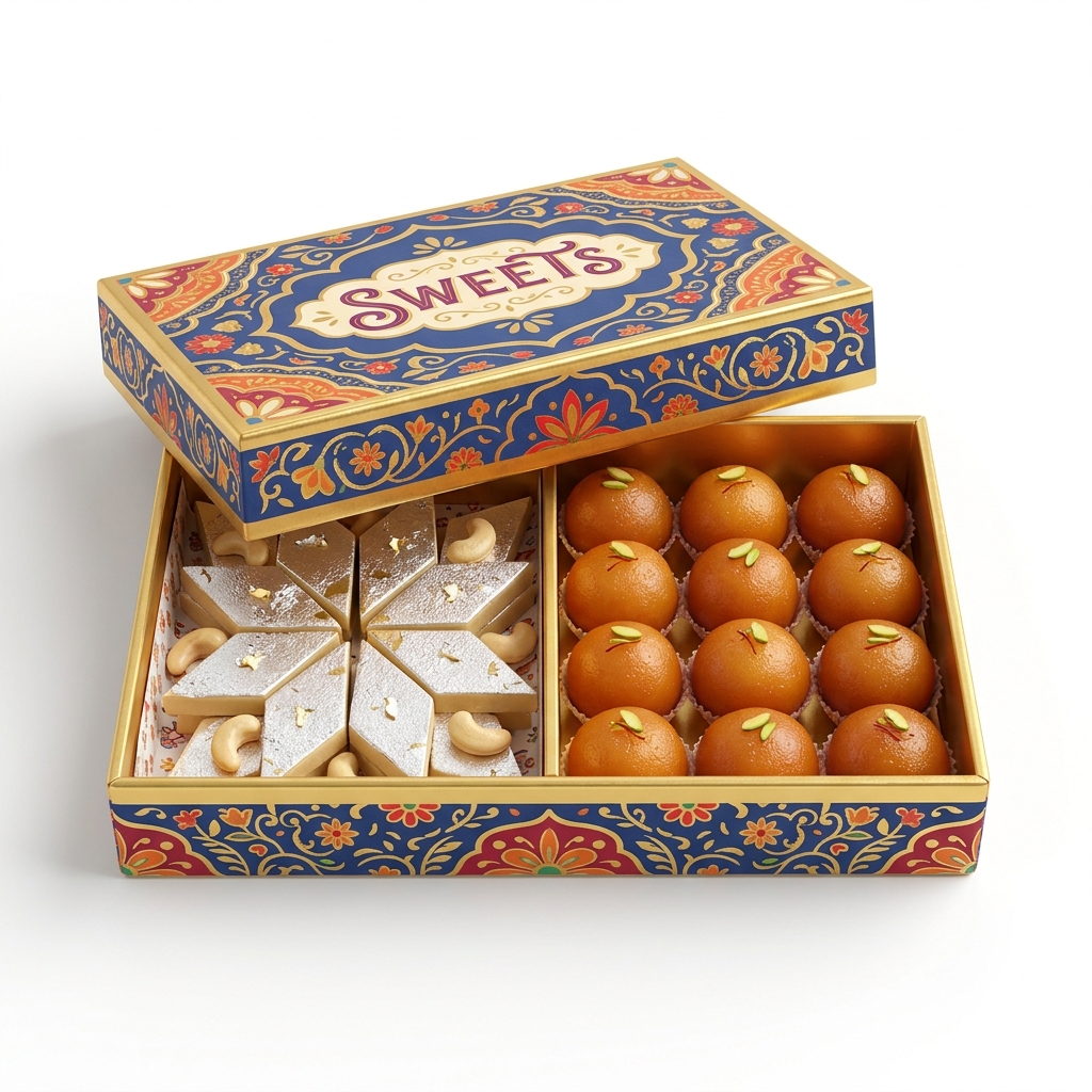 Kaju Katli Sweets Box